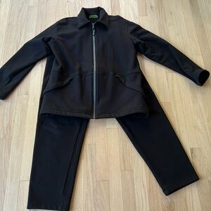 Velvet fleece pant and jacket set